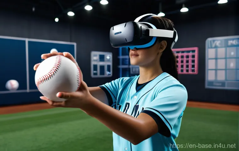 야구의 기술적 혁신 - **"High-Tech Training Session: Future of Batting Practice"**
A male baseball player, wearing a m... 야구의 기술적 혁신 - **"High-Tech Training Session: Future of Batting Practice"**
A male baseball player, wearing a m...