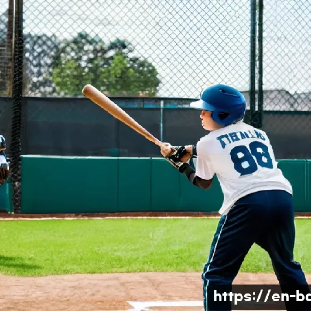 야구 피칭 머신 추천 - **Prompt:** A focused young male athlete, approximately 16 years old, mid-swing with a baseball bat,...